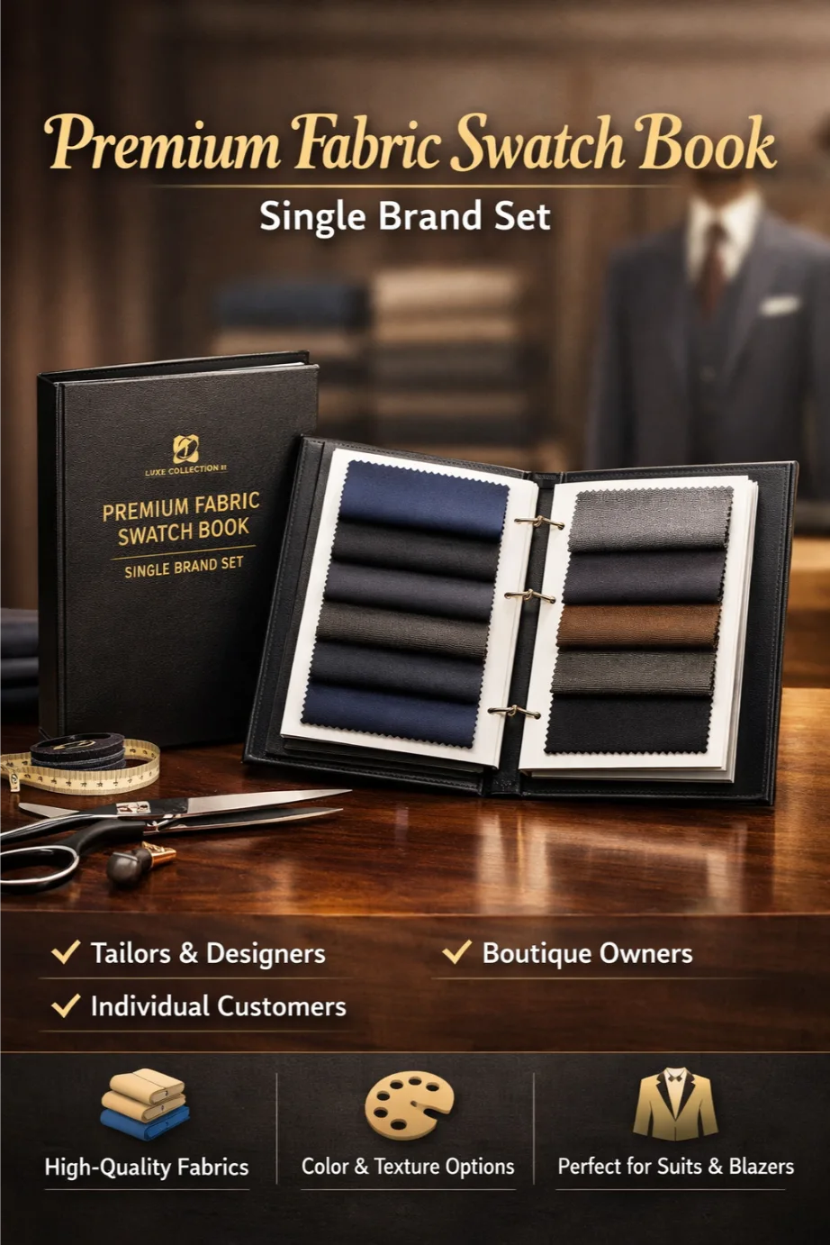 Premium Fabric Swatch Book – Single Brand Set